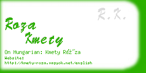 roza kmety business card
